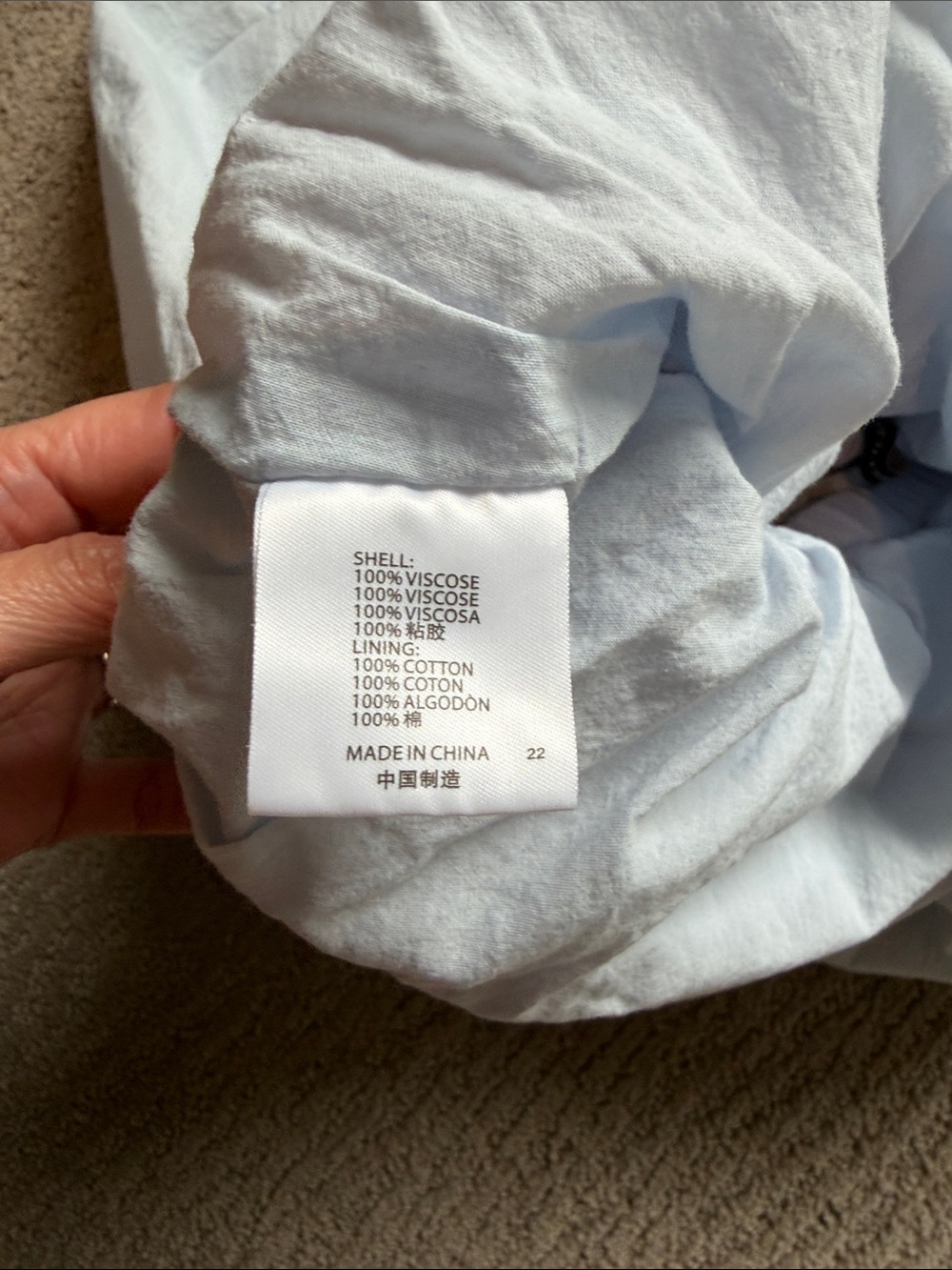 Brandy Melville Light Blue Tiered Maxi Skirt - Picture 8 of 8